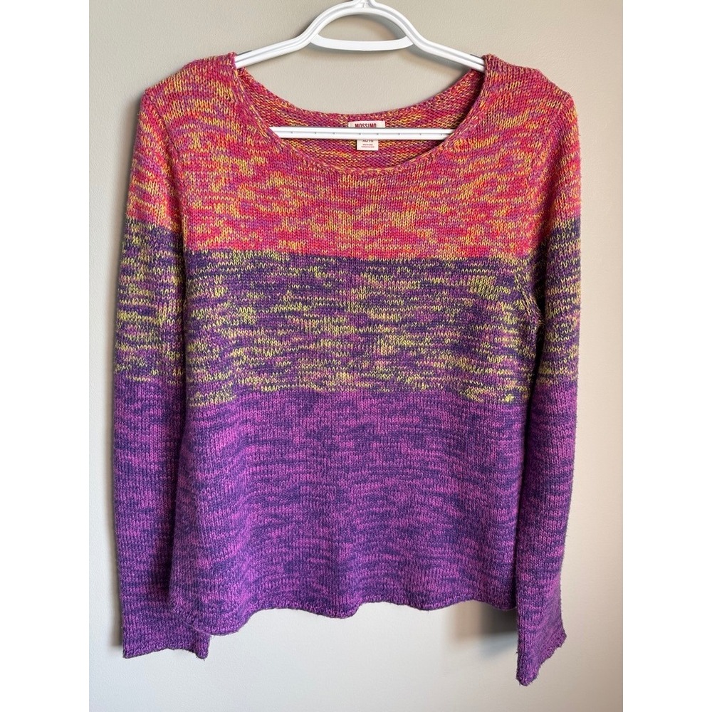 Mossimo Supply Co Ombre Knit Sweater Womens XL Boho Casual Cozy School Campus
